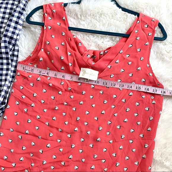 Anthropologie Yumi Kim Silk Heart Print Mini Dress - Picture 11 of 16